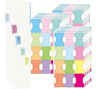 15pcs Sticky Index Book Bible Tabs, Double Sided Page Markers Book Bible Tabs, Colorful Index Tabs Annotation Tabs for Labeling Classifying Planning Study Notes Books Indexing Jobs