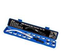 JEUCLEL 15PCS Universal Auxiliary Idler Belt Tensioner Pulley Removal Tool Kit, Serpentine Belt Tension Pulley Wrench Set, Engine Timing Belt Tensioning Nut Bolt Screw Remover