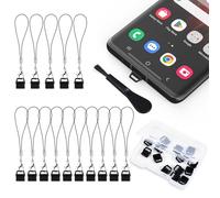 15PCS USB Type C Anti Dust Plug Kit Compatible with Samsung Galaxy S23,S23+,S23 S22 S21 S20 Ultra,S22,S22+,S21,S21+,S20,S20+,A54,A53,A8,A7 - Charger Cleaning Brush[Not Fit for iPhone 15 Pro Max Plus]