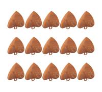 15pcs Vintage Heart Shaped Iron Bells, Rusty Hanging Ornaments