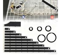 15pcs War Games Measuring Ruler Set Tabletop for wargaming accessories for miniature games, straight movement sticks and circular base gauges for quick precise distance Measuring in combat.