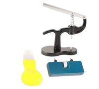 15pcs Watch Press Tool Kit with ABS Plastic Dies Metal Screws Watch Back Remover Closer for Professional Repair and Battery Replacement