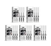 15Pcs White Tire Paint Pen Water Resistant Marker White Paint Quick Drying for Car Tires Scratch Repair Car Marker