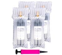 15pcs Wine Bottle Protectors,Bubble Wrap Inflatable Column Packaging Air Bags, Wine Bags Wine Bottle Packaging, Reusable for Luggage, Airplane, Travel, Transport Inflatable Bag with Free Pump