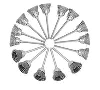15PCS Wire Brushes Set Steel Wheel Brushes Accessories for Rotary Tools(3 * 15mm)