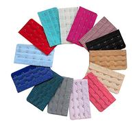 15Pcs Women Bra Extender Strap 5 Hooks 3 Rows Spacing Bra Extension Hooks Back Band Extenders Assorted Colors