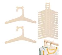 15pcs Wooden Baby Hangers - Cute Animal Shaped Coat Hangers, Space Saving No-Slip Eco-Friendly for Children Toddler Girls Boys Clothes
