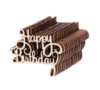15Pcs Wooden Happy Bithday Table Confetti Scatter Vintage Party Decor Halloween Roll Stickers Halloween Pumpkin Stickers For Kids Adhesive Roll Thank You Christmas For Envelopes Merry Christmas