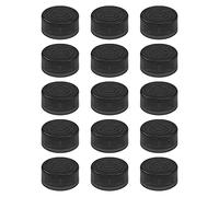 15Pcs Yootones Guitar Effect Footswitch Topper,Foot Nail Cap Pedal Topper for Protection Cap Make Effect Footboard More Efficient Anti-Slip Surface (Black)