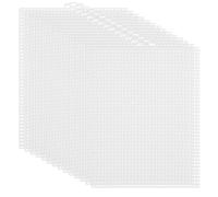 15pcs10 Count Plastic Canvas Sheets,13.2 X 10.24 Inches Transparent Plastic Mesh Sheet, Needlepoint Canvas Sheet for Embroidery, Acrylic Yarn Craft, Knitting and Crochet Projects