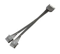 15Pin Male To 2/1 Big 4Pin Female Power Extension Cable 15Pin Power Cable Supply For PC Hard Drives IDE Hard Drive Cord