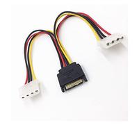 15Pin SATA Male To 2 Female 15Pin Power Hard Disk Splitter Connector Power Cord Suitable Compatible With Hard Disk Drive (Color : IDE power cord)