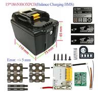 15S Lithium-Ion Balanced Battery Management System () PCBA Board for 18V BL1815 and BL1890B Power Tool Batteries, with LED Indicator