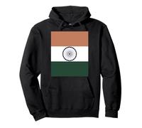 15th August Independence Day Oversized India Flag Design Pullover Hoodie