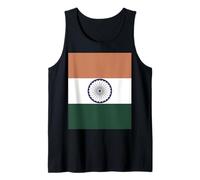 15th August Independence Day Oversized India Flag Design Tank Top