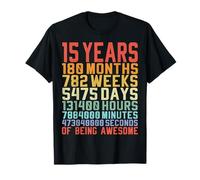 15th Birthday Fifteenth Anniversary Birthday Gift T-Shirt