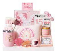 15th Birthday Gifts for Girls,Happy 15th Pamper Gift Basket Ideas for Daughter, Cute Unique Sweet 15 Year Old Birthday Hampers Presents for Her,Best Friend Niece,Granddaughter, Sister, Friend, Teens