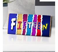 15th Birthday Novelty Chocolate Bar | Fifteen| 15th Birthday Ripped Design | 15th Birthday Gift | 15th Chocolate Gift | Gift for 15th (Wrapper & Chocolate Bar)