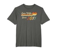 15th Wedding Anniversary for Her - Epic Wife Since 2011 T-Shirt