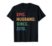 15th Wedding Anniversary For Him - Epic Husband Since 2010 T-Shirt