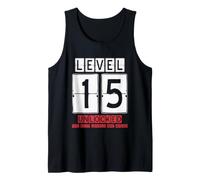 15th Wedding Anniversary Unlocked Level 15 Birthday Complete Tank Top