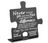 15th Work Anniversary Decor Gifts for Women, Men, Thank You Appreciation 15Year Work Anniversary Plaque Gifts for Employee, Him, Her, Happy 15th Work Anniversary Decorative Signs YP231