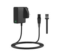 15V for Philips Shaver Chager HQ8505 Cable UK for Series 5000, 7000, 9000 Beard Trimmer S5465, MG7930, S3233, BT5502, BT9810, MG7790 MG7750 Electric Razor Aquatouch UKCA Power Lead(Light/Brush)