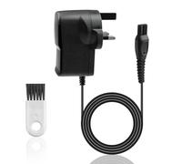 15V for Philips Shaver Charger Razor Power Cord HQ8505 Cable UK for 3000 5000 7000 9000 Beard Trimmer S3233 S3333 S1332 BT5502 BT9810 MG7790 MG7750, Electric Shaver Adapter Power Supply
