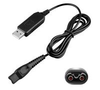 15V USB Shaver Charging Cable Compatible with Philips HQ8505 Shaver Norelco One Blade, Black Shaver Charger Lead, Replacement Power Cord for Beard Trimmer, Groomer, Clipper, OneBlade
