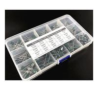 15Value 150pcs Capacitor kit 100V 2A331J to 2A474J Polyester Film Capacitor Assorted Kit with Storage Box