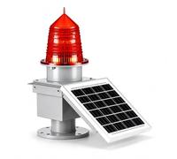 15W/20W Solar Aviation Obstruction Light, LED Strobe Beacon GZ155 | Dusk-to-Dawn Auto Sensor, Outdoor Flashing Warning for Towers