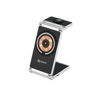 15W 3in1 Wireless Charger Station, Foldable Magnetic Fast Charging Dock Compatible with iPhone, Apple Watch & AirPods, PD/QC Compatible, Portable Travel Charging Stand