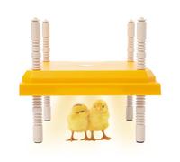 15W Brooder Heater for Chicks, Yellow Square Chick Brooder Heating Plate with 4 Non-slip Pads, Adjustable Brooding Heater for Chicks 55℃ for Small Hatcheries, Family Rooms, Farms