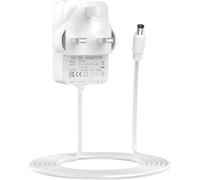 15W Echo Dot Power Supply, Charger for Alexa Echo Dot (3rd / 4th / 5th) Gen Dot with Clock Dot Kids Edition Echo Show 5 (1st & 2nd Gen) Echo Spot Echo Pop Fire TV Cube Power Cord (White)