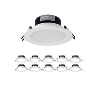 15W Led 10PCS Ultra Bright White Recessed Ceiling Downlight Modern European Value Anti-Fog Energy Saving Spotlight Market Mall Villa Hotel Aisle Decorative Panel Lamp Fittings