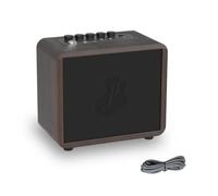 15W Mini Guitar Amp, Portable Acoustic/Electric Guitar Bass Amplifier Rechargeable, Wireless Guitar Practice Amp with Reverb, Chorus & Delay, Supports OTG, AUX, REC, Bass and Treble Control