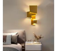 15W Nordic LED Wall Light - Geometric Design with 3 Light Sources, Warm 3000K, Suitable for Bedroom, Living Room, Hallway, Aisle, and Balcony