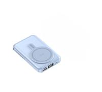 15W PD Magnetic Wireless Power Bank, 10000mAh Portable Charger with USB-C Cable & Stand, Foldable 3-in-1 Cords, Airplane Safe Fast Charging Battery Pack (Blue)