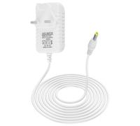 15W Power Cable for Echo Dot 3rd 4th 5th Gen, 1.5M 12V 1.25A AC Power Supply Charger Replacement for Kids Edition Show 5 1st 2nd Gen Echo Dot with Clock Dot Spot Pop Fire TV Cube Charging, White