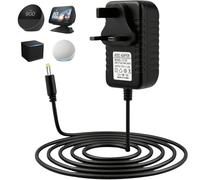 15W Power Supply Charger for Alexa Echo Dot (3rd/4th/5th Gen), 12V power cable for Echo Show 5(1st 2nd Gen), Echo Dot Kids with Clock, Edition Echo Spot, Echo Pop, Fire TV 12 volts 1.25 amps