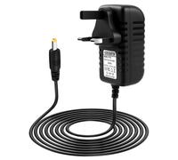 15W Power Supply Charger for Alexa Echo Dot 3rd 4th 5th Gen Dot with Clock Dot Kids Edition 12V 1.25A Power Cord Adaptor for Echo Show 5 (1st & 2nd Gen) Spot Pop Fire TV Cube UK Plug, Black