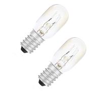 15W Scentsy Light Bulb Warm White 2700K, E14 Small Screw Oven Bulb, Salt Lamp Bulbs E14 SES Small Edison Screw, T20 Tubular Incandescent Bulb for E14 Pygmy Sewing Machine Light Fridge Bulb (2-Pack)