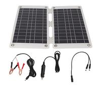 15W Solar Panel Charger High Efficiency Polysilicon Solar Charger Power Bank with Dual USB Output for Cars Motorcycles Ships ATVs Trucks