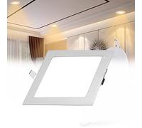 15W Square LED Panel Light 3000K Warm Light White Ultra Thin Ceiling Recessed Downlight 900Lm LED Spot Light (Color : 3Pack, Size : 15W)