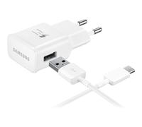 15W USB-A Mains Charger Pack with 1m USB-C to USB-A cable, White