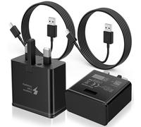 15W USB Fast Adapter Charger Plug for Samsung, [2-Pack] USB Phone Charger with Type C Cable for Samsung Galaxy S23/S22/S20/Note10/Note10+/Note9/Note8/S10/S9/S9 Plus/S8/S8 Plus/A71/A53/A52/A13