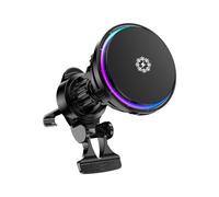 15W Wireless Phone Mount Chargers Ice Cooling Charging Stand Magnetic Holder with Universal for Dashboard Air Vent Intelligent Switch Secure Absorption Adjustable Viewing Angles Stable Installation