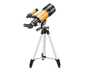 15X-150X 70mm Astronomical Refracting Monocular Telescope with Tripod, Eyepieces, Dust Cover, Teleconverters, Finder Scope for Gazing, Bird Watching