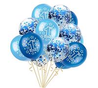 15x 1st Birthday Latex Confetti Balloons Party Decorations Blue