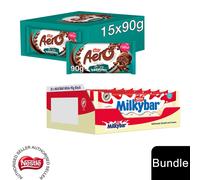 (15x Aero Hazelnut + 20x Milkybar Chocolate (35 Bars)) Nestlé Chocolate Sharing Bar (30 - 40 Bars) Kit Kat, Crunch, Aero & Milkybar